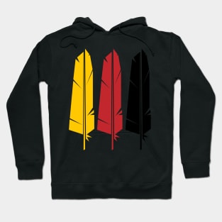 Three Feathers Ojibwe WAWEZHI CANADA Hoodie